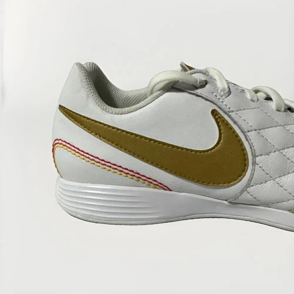 Nike Legend 7 Ronaldinho Indoor White Gold AQ2217-171 Mens 7.5 R10